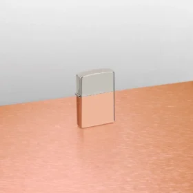 Bimetal Gövdeli Çakmak – Sterling Silver Kapak