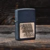 Black Crackle® Altın zippo Logosu