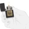 Black Crackle® Altın zippo Logosu