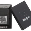 Black Crackle® Gümüş zippo Logosu