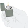 Classic Adaçayı Rengi Zippo Logosu