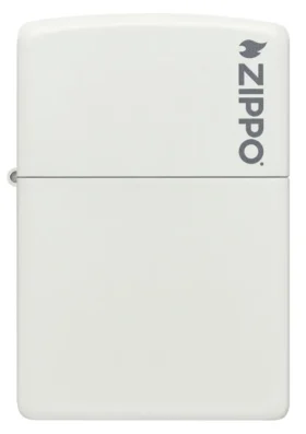 Classic Beyaz Mat Zippo Logosu