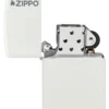 Classic Beyaz Mat Zippo Logosu