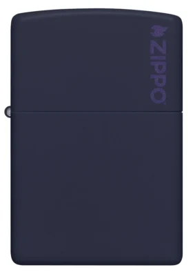 Classic Donanma Mavisi Mat Zippo Logosu