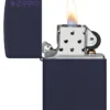 Classic Donanma Mavisi Mat Zippo Logosu