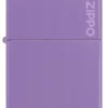 Classic Dumanlı Lavanta Renkli zippo Logosu
