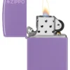 Classic Dumanlı Lavanta Renkli zippo Logosu