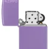 Classic Dumanlı Lavanta Renkli zippo Logosu