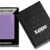 Classic Dumanlı Lavanta Renkli zippo Logosu