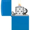 Classic Gök Mavisi Mat Zippo Logosu