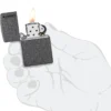 Classic Iron Stone Zippo Logosu