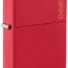 Classic Kırmızı Mat Zippo Logosu