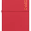 Classic Kırmızı Mat Zippo Logosu