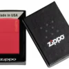 Classic Kırmızı Mat Zippo Logosu