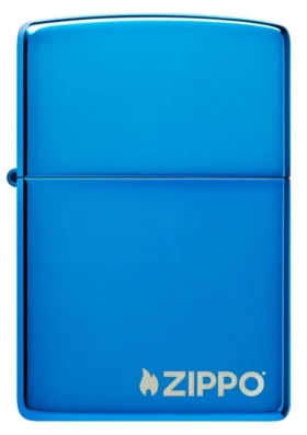 Classic Parlak Mavi Zippo Logosu