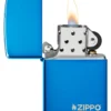Classic Parlak Mavi Zippo Logosu