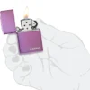 Classic Parlak Mor Zippo Logosu
