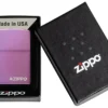 Classic Parlak Mor Zippo Logosu