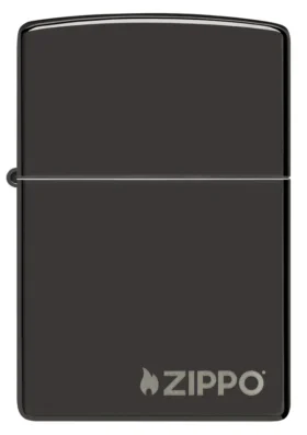 Classic Parlak Siyah Zippo Logosu