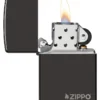 Classic Parlak Siyah Zippo Logosu