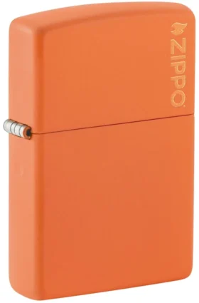 Classic Turuncu Mat Zippo Logosu