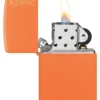 Classic Turuncu Mat Zippo Logosu