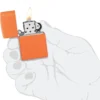 Classic Turuncu Mat Zippo Logosu