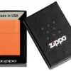 Classic Turuncu Mat Zippo Logosu