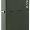 Classic Yeşil Mat zippo Logosu