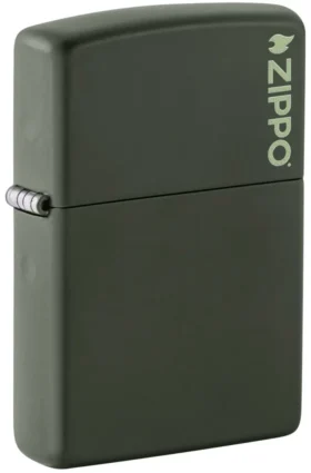 Classic Yeşil Mat zippo Logosu