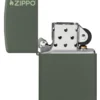 Classic Yeşil Mat zippo Logosu