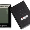 Classic Yeşil Mat zippo Logosu