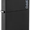 Classic Zippo Logolu Mat Siyah