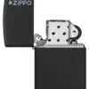 Classic Zippo Logolu Mat Siyah