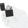 Classic Zippo Logolu Mat Siyah