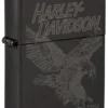 Harley-Davidson® Tek Renkli Kartal Tasarımı