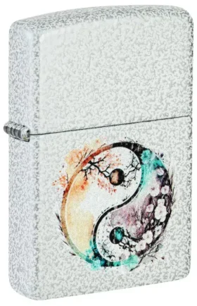 Çiçekli Yin ve Yang Tasarımı