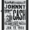 Johnny Cash Folsom State Tasarımı