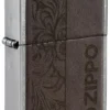 Kahverengi Deri Amblem – zippo Tasarımı
