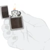 Kahverengi Deri Amblem – zippo Tasarımı