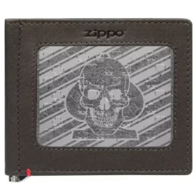 Moka Deri Cüzdan – Spade Skull Metal Plaka Tasarımı