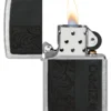 Siyah Deri Amblem – zippo Tasarımı