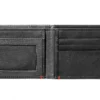 Siyah Deri Cüzdan – zippo Alev Desenli Metal Plaka Tasarımı