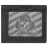 Siyah Deri Cüzdan – Spade Skull Metal Plaka Tasarımı