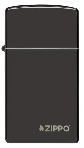 Slim® Parlak Siyah zippo Logolu