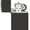 Slim® Parlak Siyah zippo Logolu