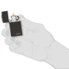 Slim® Parlak Siyah zippo Logolu