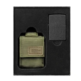 Taktik Kılıf ve Black Crackle® Windproof Çakmak Hediye Seti