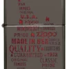 Tipografik zippo alev sanatı tasarımı